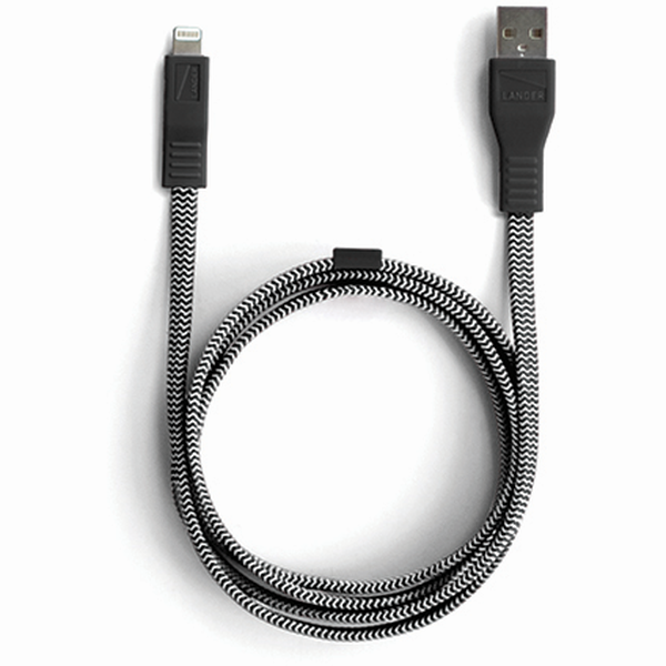 Neve 3ft Woven Lightning Cable to USB Black Black from AT&T